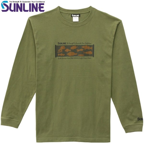 画像4: (28%引) サンライン コットンロングスリーブＴシャツ S M L LL 3L SUW-15503LT フィッシング ウエア 磯釣り 鮎 船 ルアー 釣具 (2025年新製品 4月発売)