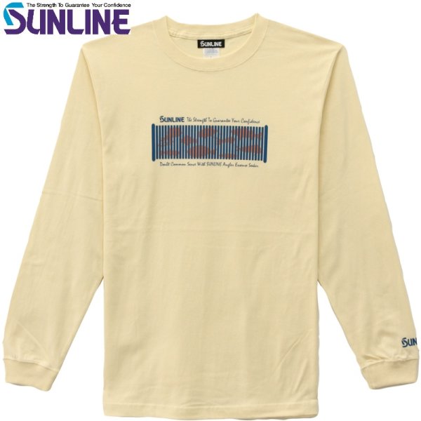 画像3: (28%引) サンライン コットンロングスリーブＴシャツ S M L LL 3L SUW-15503LT フィッシング ウエア 磯釣り 鮎 船 ルアー 釣具 (2025年新製品 4月発売)