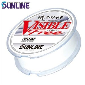 画像1: サンライン 磯スペシャル ビジブルフリー 1.5号〜6号 150m 単色 国産 日本製ナイロン 道糸 磯用 ライン (1)